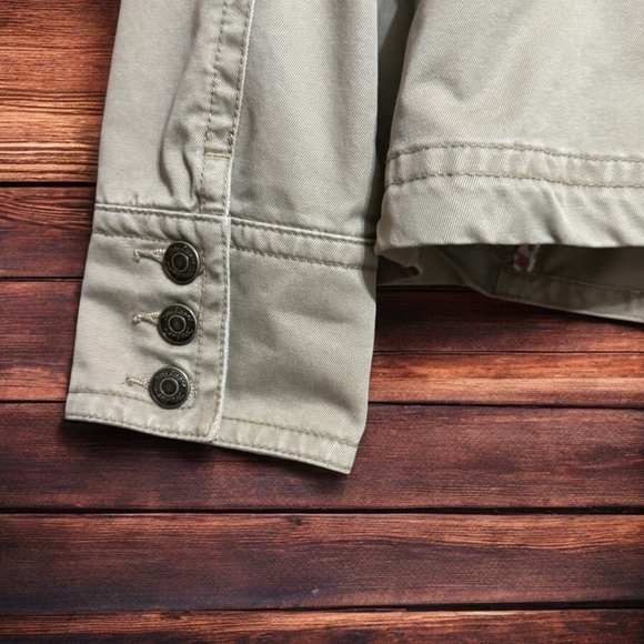 MADISON KHAKI DENIM JACKET SIZE 14 - Picture 3 of 12